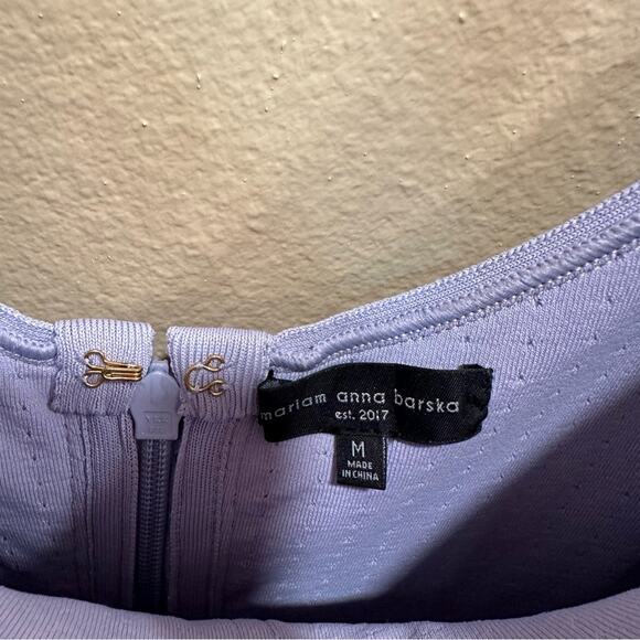 NWT mariam anna barska Purple Lavender Sexy Bodycon Maxi Dress Medium - Picture 11 of 14